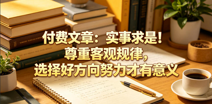 付费文章：实事求是！尊重客观规律，选择好方向努力才有意义-雨航网