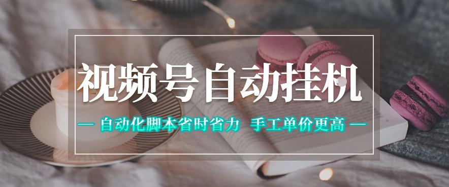 视频号自动挂G项目,自动化脚本省时省力,手工单价更高,日入300+全网最稳【揭秘】-雨航网