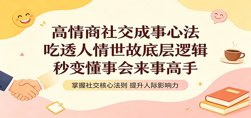 高情商社交成事心法:吃透人情世故底层逻辑,秒变懂事会来事高手-雨航网
