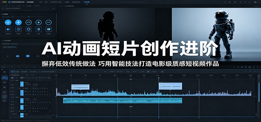 AI动画短片创作进阶：摒弃低效传统做法，巧用智能技法打造电影级质感短视频作品-雨航网