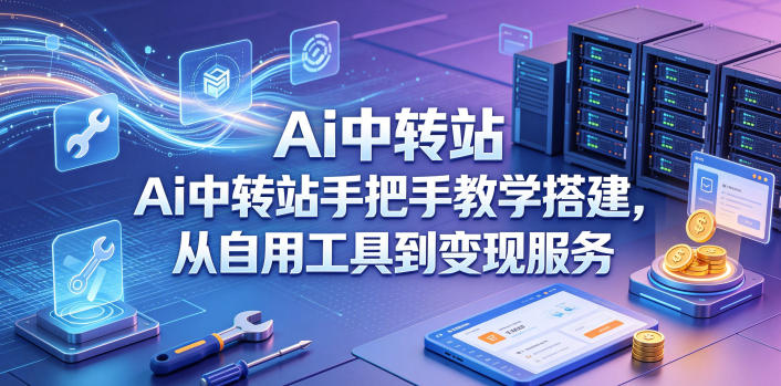 Ai中转站手把手教学搭建，从自用工具到变现服务-雨航网