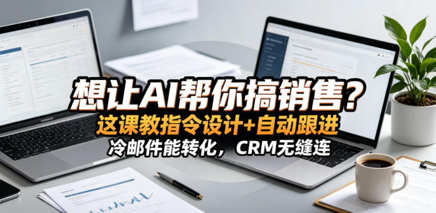 想让AI帮你搞销售？这课教指令设计+自动跟进，冷邮件能转化，CRM无缝连！【原创双语字幕】-雨航网