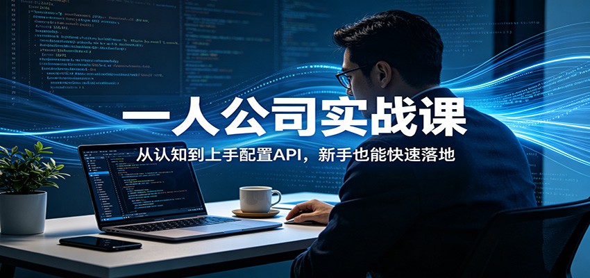 一人公司实战课：从认知到上手配置API，新手也能快速落地-雨航网