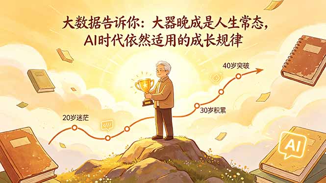 付费文章：大数据告诉你：大器晚成是人生常态，AI 时代依然适用的成长规律-雨航网