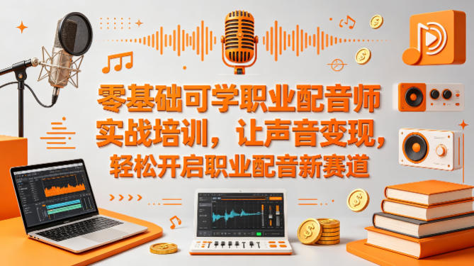 零基础可学职业配音师实战培训，让声音变现，轻松开启职业配音新赛道-雨航网