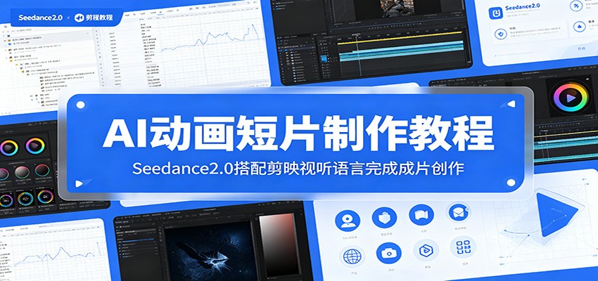 AI动画短片制作教程：Seedance2.0搭配剪映视听语言完成成片创作-雨航网