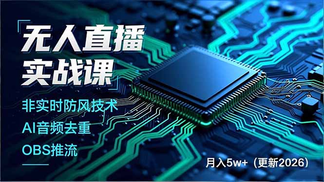 无人直播实战课(更新5月02-雨航网