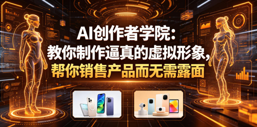 AI创作者学院:教你制作逼真的虚拟形象,帮你销售产品而无需露面【原创双语字幕】-雨航网