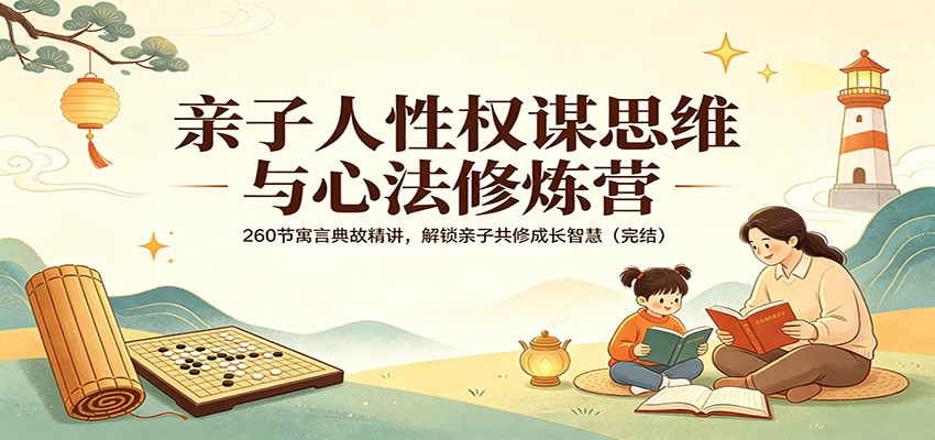 亲子人性权谋思维与心法修炼营：260节寓言典故精讲，解锁亲子共修成长智慧(完结)-雨航网