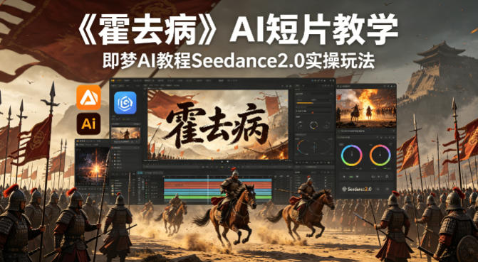 《霍去病》AI短片教学，即梦AI教程Seedance2.0实操玩法-雨航网