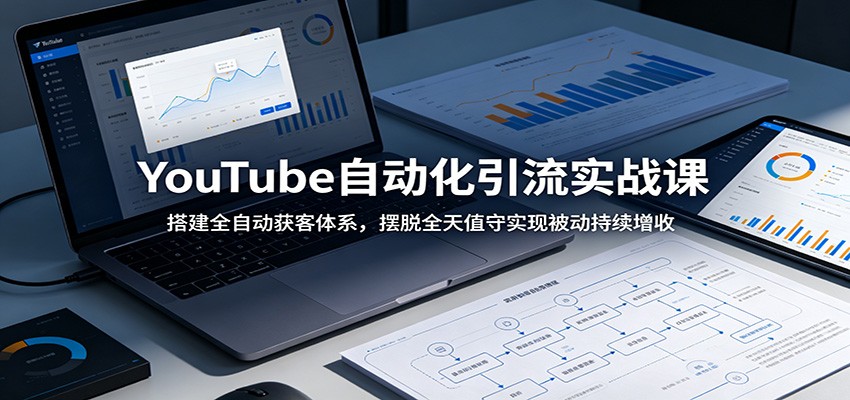 YouTube自动化引流实战课：搭建全自动获客体系，摆脱全天值守实现被动持续增收-雨航网