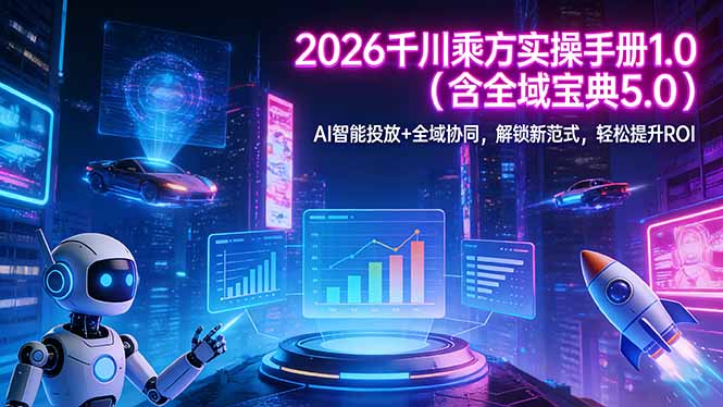 2026 千川乘方实操手册 1.0(含全域宝典 5.0-雨航网