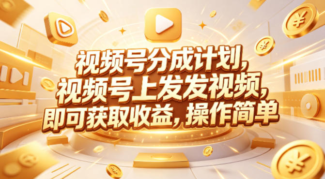 视频号分成计划，599元众筹的Red团队课程，视频号上发发视频，即可获取收益，操作简单-雨航网