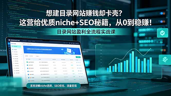 想建目录网站赚钱却卡壳？这营给优质 niche+SEO 秘籍，从 0 到稳赚！-雨航网