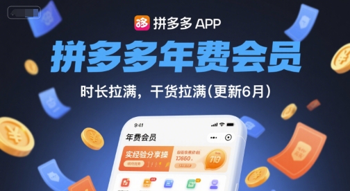 拼多多年费会员,实经验分享操,时长拉满,干货拉满(更新26年05月26日)-雨航网