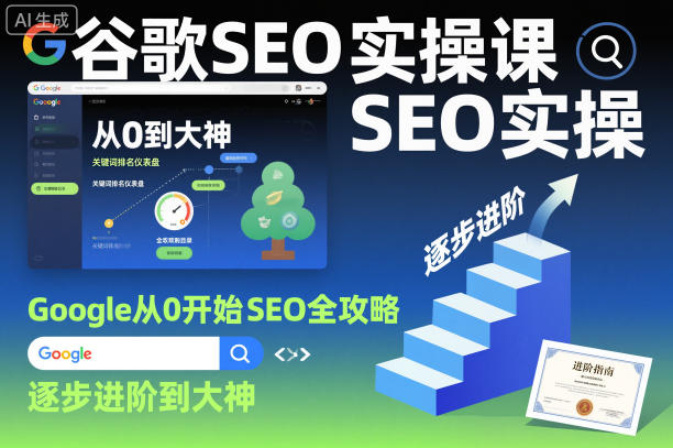 谷歌SEO实操课，Google从0开始SEO全攻略，逐步进阶到大神(更新26年)-雨航网