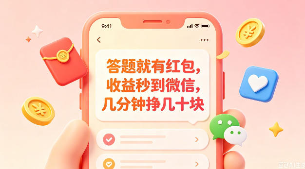 答题就有红包，收益秒到微信，几分钟挣几十块，学生党上班族宝妈都可以玩【揭秘】-雨航网