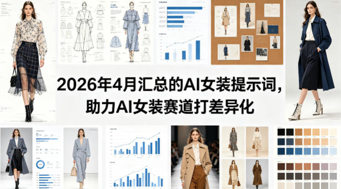 2026年4月汇总的AI女装提示词，助力AI女装赛道打差异化-雨航网