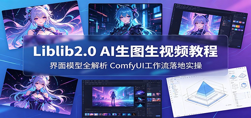Liblib2.0 AI生图生视频教程：界面模型全解析，ComfyUI工作流落地实操-雨航网