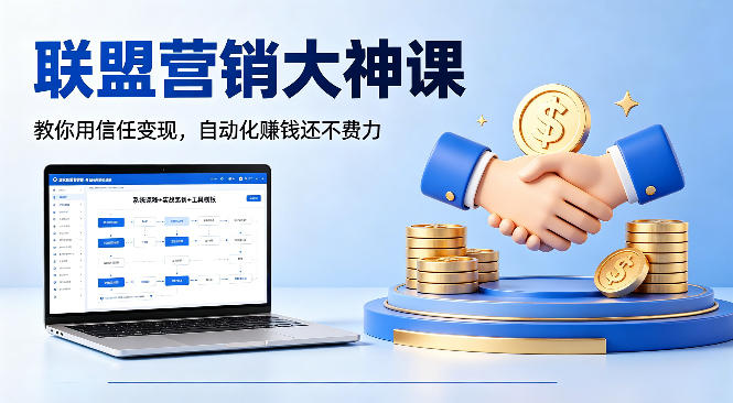 联盟营销大神课，教你用信任变现，自动化賺钱还不费力【原创双语字幕】-雨航网
