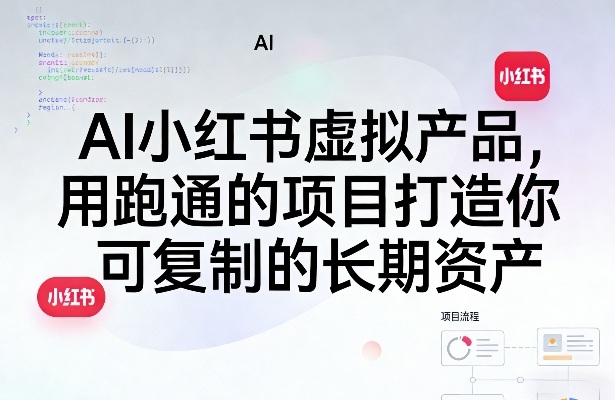 AI小红书虚拟产品，用跑通的项目打造你可复制的长期资产(更新)-雨航网