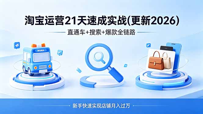 淘宝运营21天速成实战(更新4月-雨航网