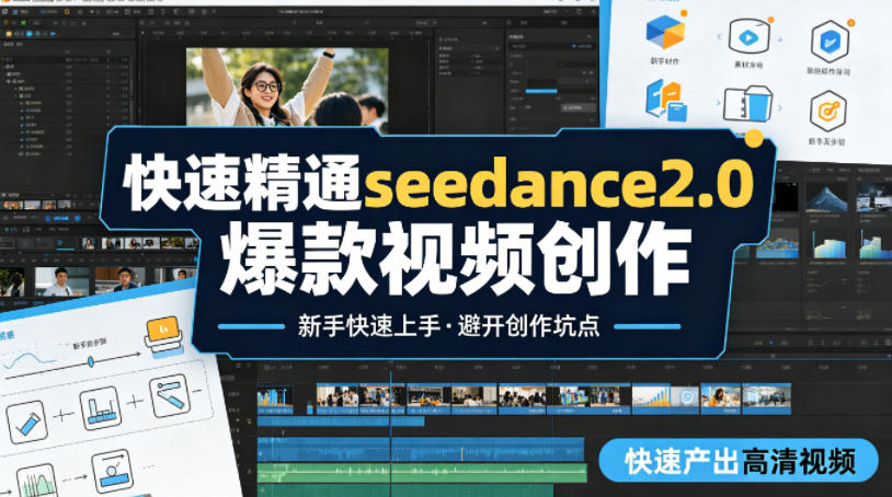 快速精通seedance2.0爆款视频创作，快速产出高清视频，避开大量创作坑点，新手也能快速上手-雨航网