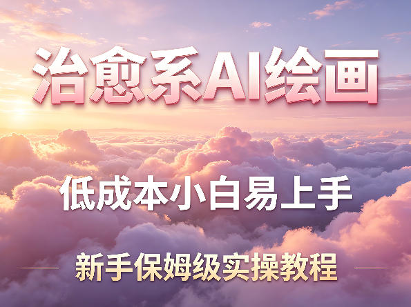 治愈系AI绘画提示词项目，低成本小白易上手，每天10分钟，新手保姆级实操教程-雨航网