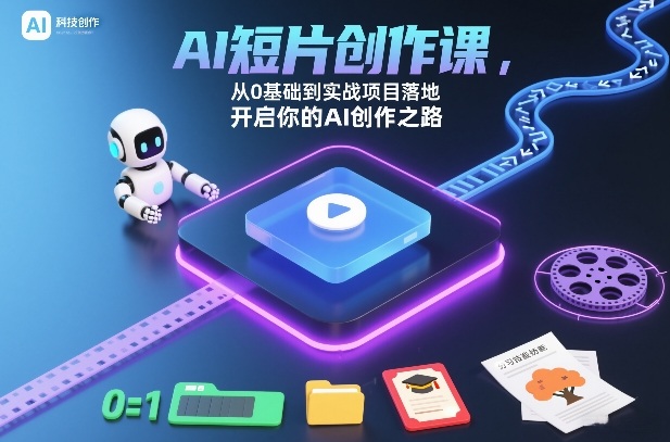 AI短片创作课，从0基础到实战项目落地，开启你的AI创作之路(更新0411)-雨航网