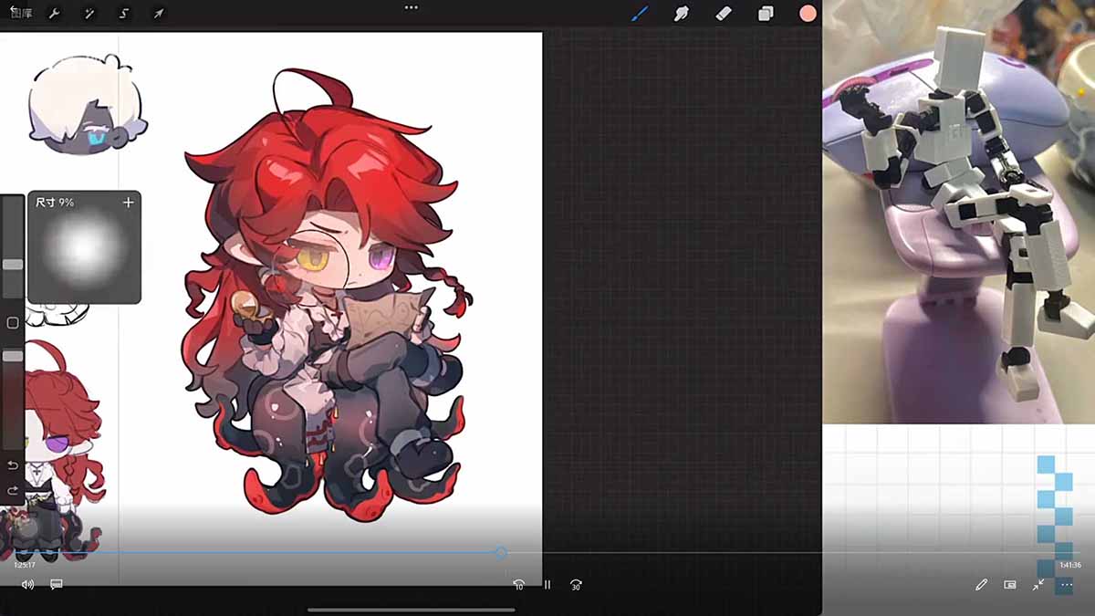 零基础学Q版立绘：从头身比例到服装细化，掌握让角色又可爱又有设计感的核心技法-雨航网