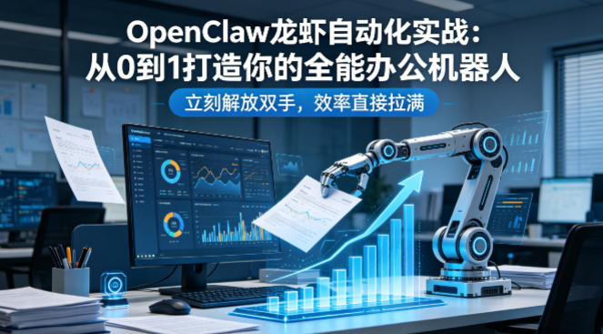 OpenClaw龙虾自动化实战：从0到1打造你的全能办公机器人，立刻解放双手，效率直接拉满-雨航网