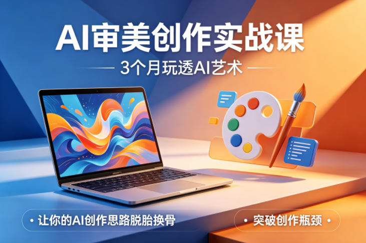 AI审美创作实战课，3个月玩透AI艺术，让你的AI创作思路脱胎换骨，突破创作瓶颈(更新0617)-雨航网