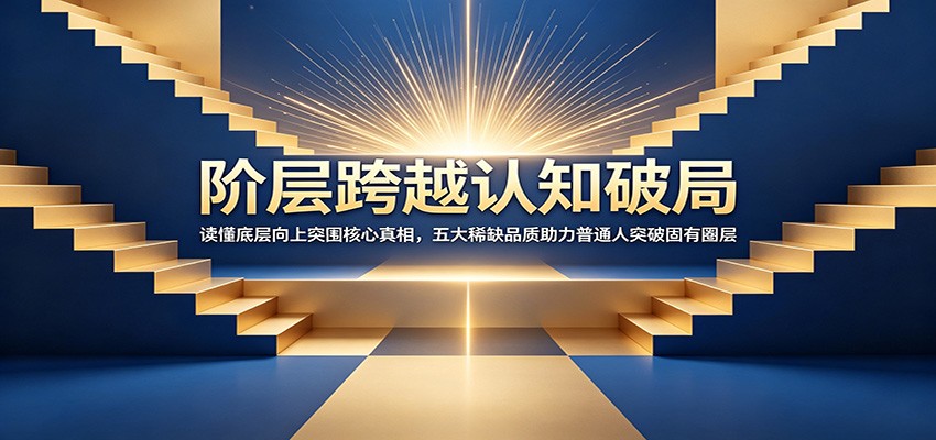 阶层跨越认知破局：读懂底层向上突围核心真相，五大稀缺品质助力普通人突破固有圈层-雨航网