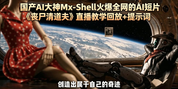 国产AI大神Mx-Shell火爆全网的AI短片《丧尸清道夫》直播教学回放+提示词-雨航网