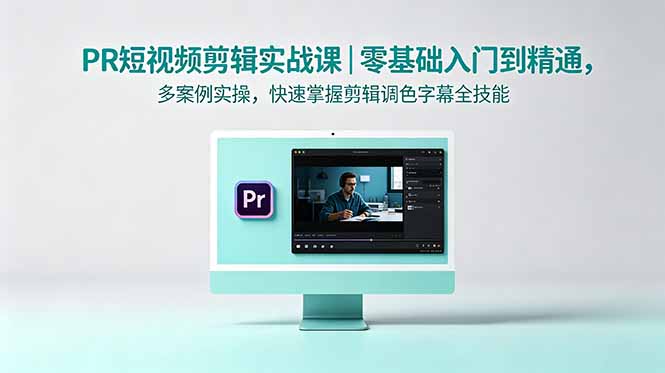 PR短视频剪辑实战课｜零基础入门到精通，多案例实操，快速掌握剪辑调色字幕全技能-雨航网