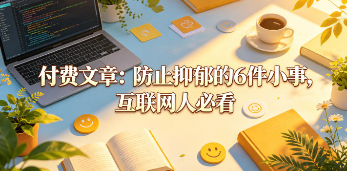 付费文章：防止抑郁的6件小事，互联网人必看！-雨航网